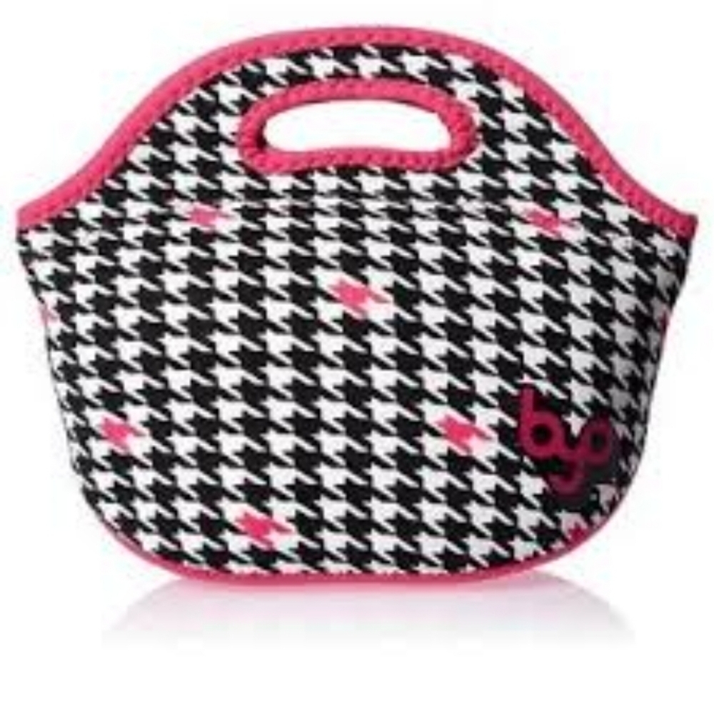 BUILT NEW YORK Insulated Lunchbag Cooler Lunchbox Black White Pink Reusable